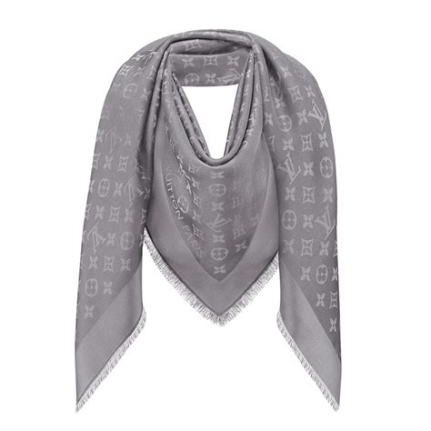 louis vuitton monogram shawl charcoal grey|louis vuitton denim shawl.